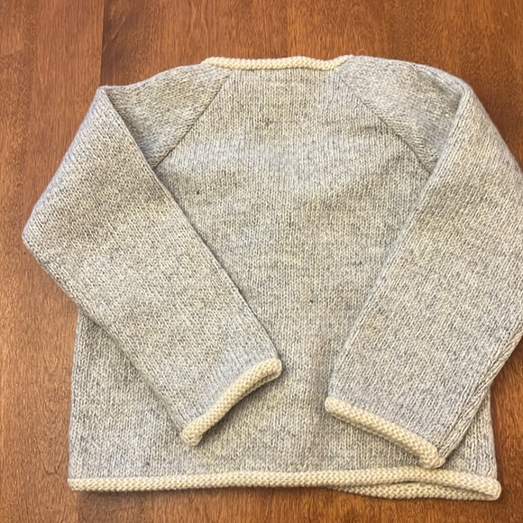 Baby Cardigan:  color: Grey.  Great for a baby boy or girl! - Picture 4 of 4